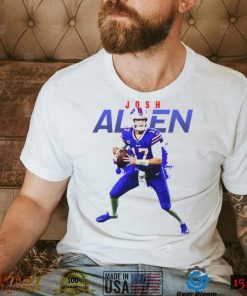 Blue And White Josh Allen T Shirt