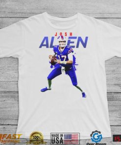 Blue And White Josh Allen T Shirt