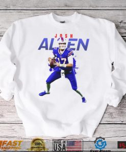 Blue And White Josh Allen T Shirt