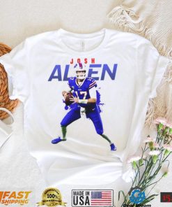 Blue And White Josh Allen T Shirt