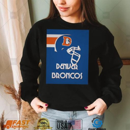 Blue Vintage Denver Broncos T Shirt