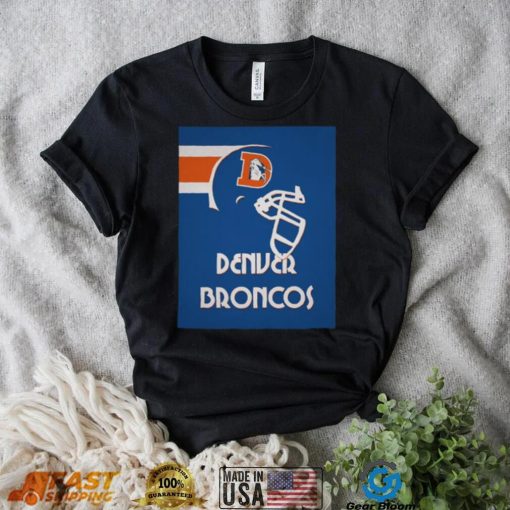 Blue Vintage Denver Broncos T Shirt