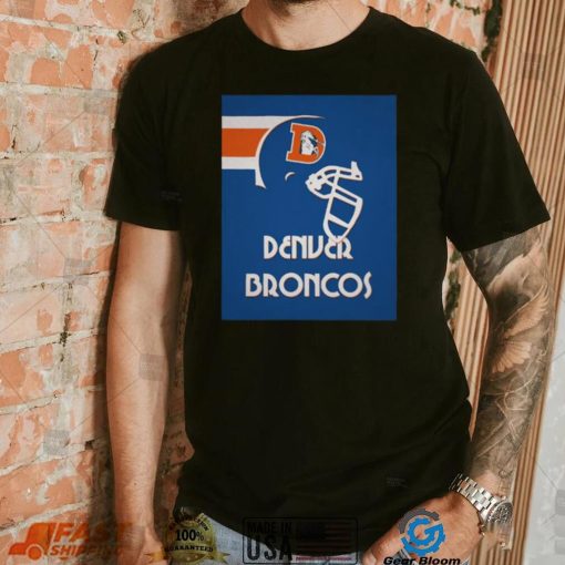 Blue Vintage Denver Broncos T Shirt