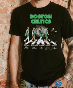 Boston Celtics Abbey Road Basketball Team Signatures Shirt