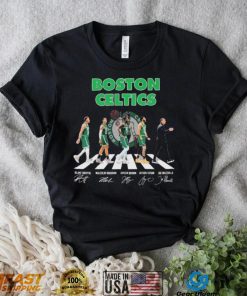 Boston Celtics Abbey Road Basketball Team Signatures Shirt