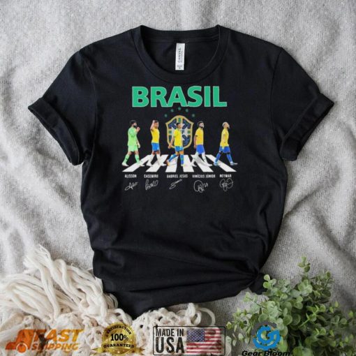 Brazil Team Football Abbey Road Signatures Shirt