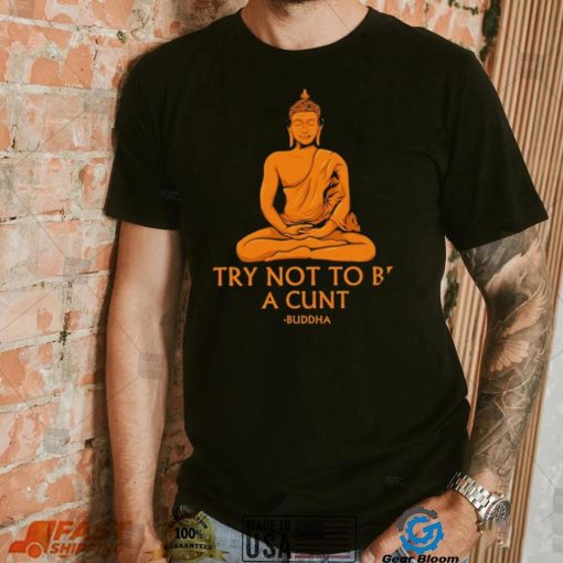 Buddha try not to be a cunt art shirt