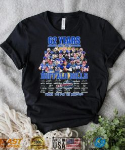 Buffalo Bills 62nd Anniversary 1960 2022 Signature Thank You For The Memories Shirt