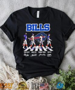 Buffalo Bills Abbey Road Bruce Smith Andre Reed Thurman Thomas And Jim Kelly Signatures Shirt