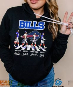 Buffalo Bills Abbey Road Bruce Smith Andre Reed Thurman Thomas And Jim Kelly Signatures Shirt