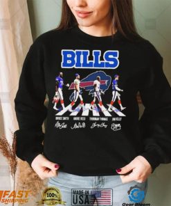 Buffalo Bills Abbey Road Bruce Smith Andre Reed Thurman Thomas And Jim Kelly Signatures Shirt