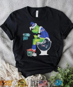 Buffalo Bills Santa Grinch New England Patriots New York Jets Toilet 2022 Christmas Shirt