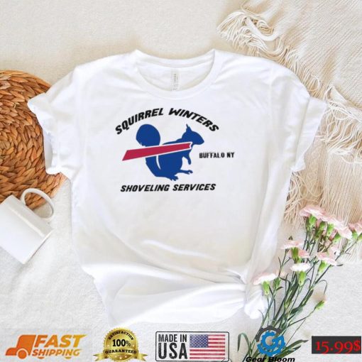 Buffalo Bills Squirrel Winters Shoveling Services Shirt