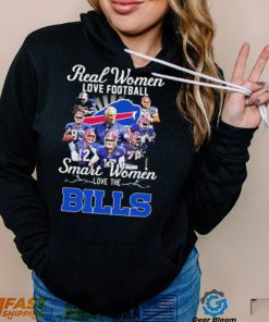 Buffalo Bills Team Real Women Love Football Smart Women Love The Bills Signatures Shirt