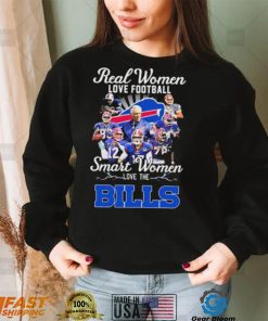 Buffalo Bills Team Real Women Love Football Smart Women Love The Bills Signatures Shirt