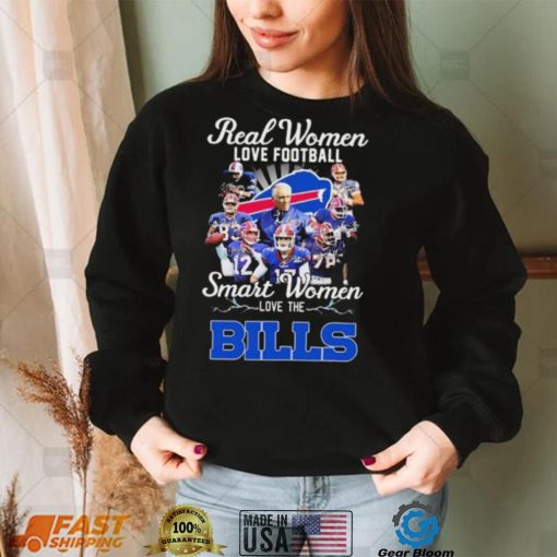 Buffalo Bills Team Real Women Love Football Smart Women Love The Bills Signatures Shirt