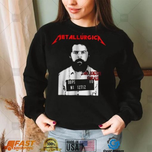 Camiseta Metalúrgica Lula Livre Metallica Justice Lula T Shirt