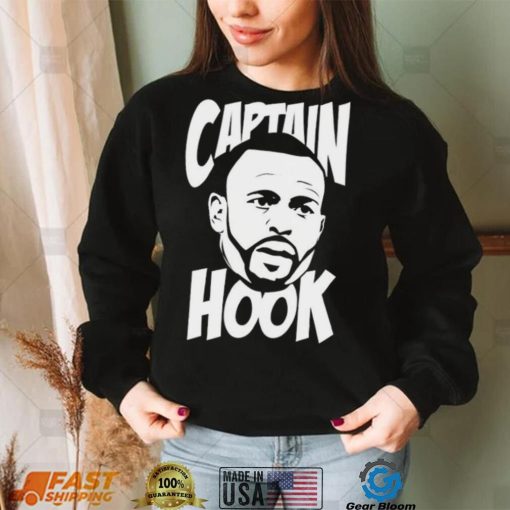 Captain Hook Roy Jones Jr White Text Shirt