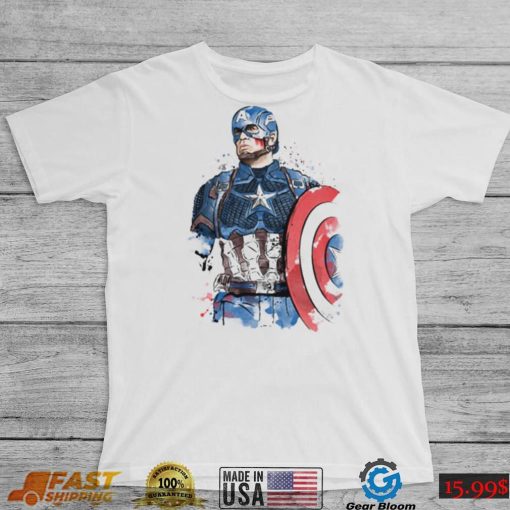 Captain Watercolor Captain America T Shirt