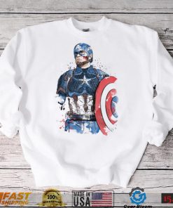 Captain Watercolor Captain America T Shirt