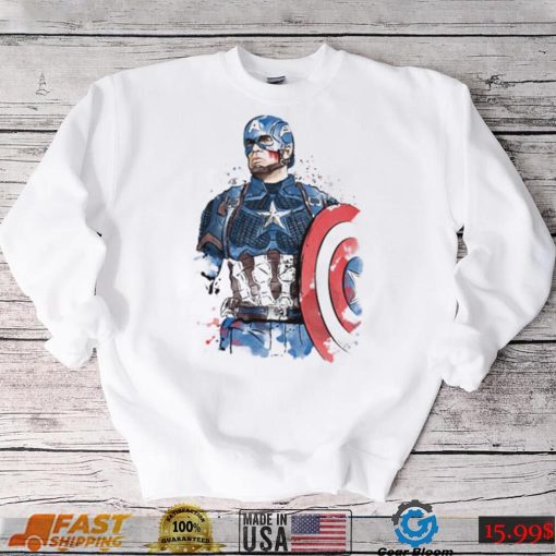 Captain Watercolor Captain America T Shirt