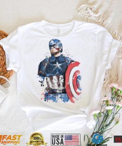 Captain Watercolor Captain America T Shirt