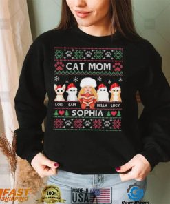 Cat Mom Loki Sam Bella Lucy Sophia Ugly Christmas Shirt