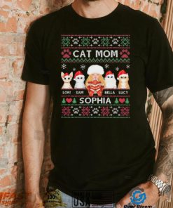 Cat Mom Loki Sam Bella Lucy Sophia Ugly Christmas Shirt