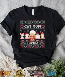 Cat Mom Loki Sam Bella Lucy Sophia Ugly Christmas Shirt