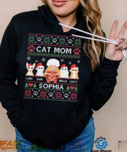 Cat Mom Loki Sam Bella Lucy Sophia Ugly Christmas Shirt