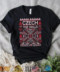 Cedar Rapids Czech the halls ugly Christmas shirt