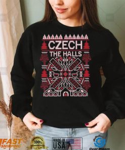 Cedar Rapids Czech the halls ugly Christmas shirt