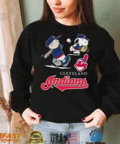 Charlie Brown Snoopy Cleveland Indians Shirt