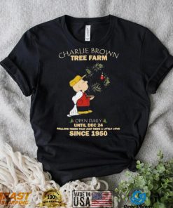 Charlie Brown Tree Farm Brown And Snoopy Since 1950 Shirt