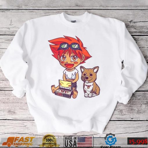 Chibi Design Cowboy Bebop Ed And Ein Sketch shirt