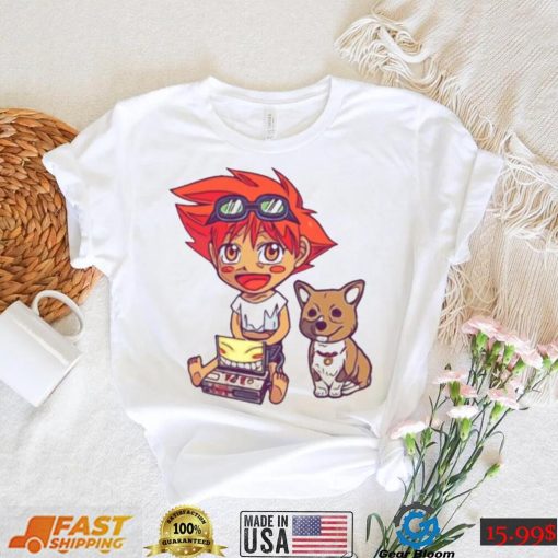 Chibi Design Cowboy Bebop Ed And Ein Sketch shirt