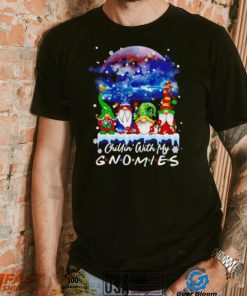 Chillin’ With My Gnomes Lights Moon Merry Christmas Shirt