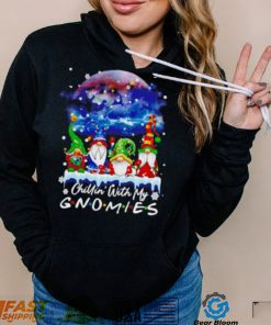 Chillin’ With My Gnomes Lights Moon Merry Christmas Shirt