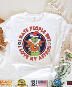 Christmas Grinch Houston I Hate People But I Love My Astros T Shirt