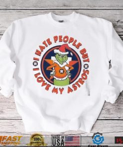 Christmas Grinch Houston I Hate People But I Love My Astros T Shirt