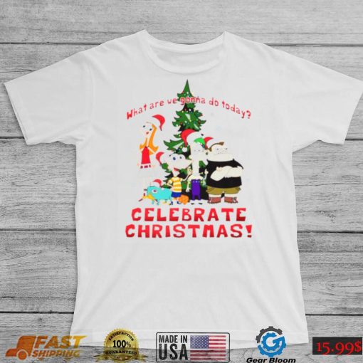 Christmas Group Celebrate Xmas Phineas And Ferb shirt