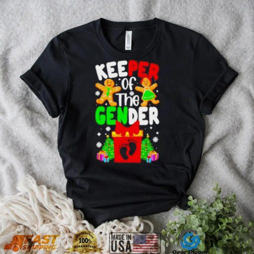 Christmas Keeper Of The Gender Reveal Baby Shirt