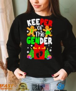 Christmas Keeper Of The Gender Reveal Baby Shirt