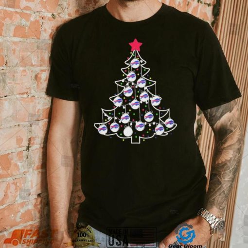 Christmas Tree Buffalo Bills Lights Merry Christmas Logo Shirt