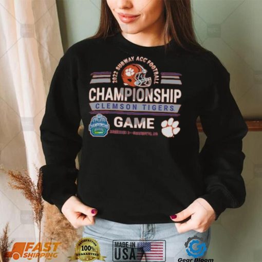 Clemson Tigers Subway Atlantic Coast Conference Football Championship Game 2022 Shirt