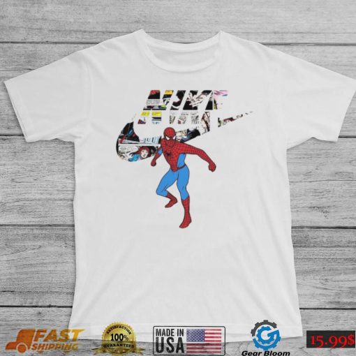 Comic Design Spiderman Nike Logo Marvel Unisex Sweatshirt