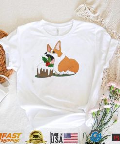 Corgi Eating Cupcake Christmas Corgi Shirt