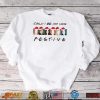 On The Naughty List And I Regret Nothing Funny Christmas Cat Shirt