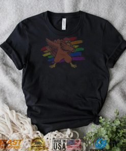 Dabbing Turkey LGBT Gay Lesbian Pride Thanksgiving T Shirt