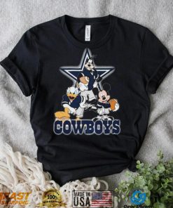 Dallas Cowboys Mickey Mouse Donald Duck Goofy Baseball Shirt